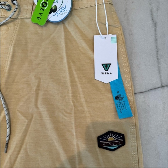 VISSLA Tan Swim Board Shorts - Picture 3 of 3